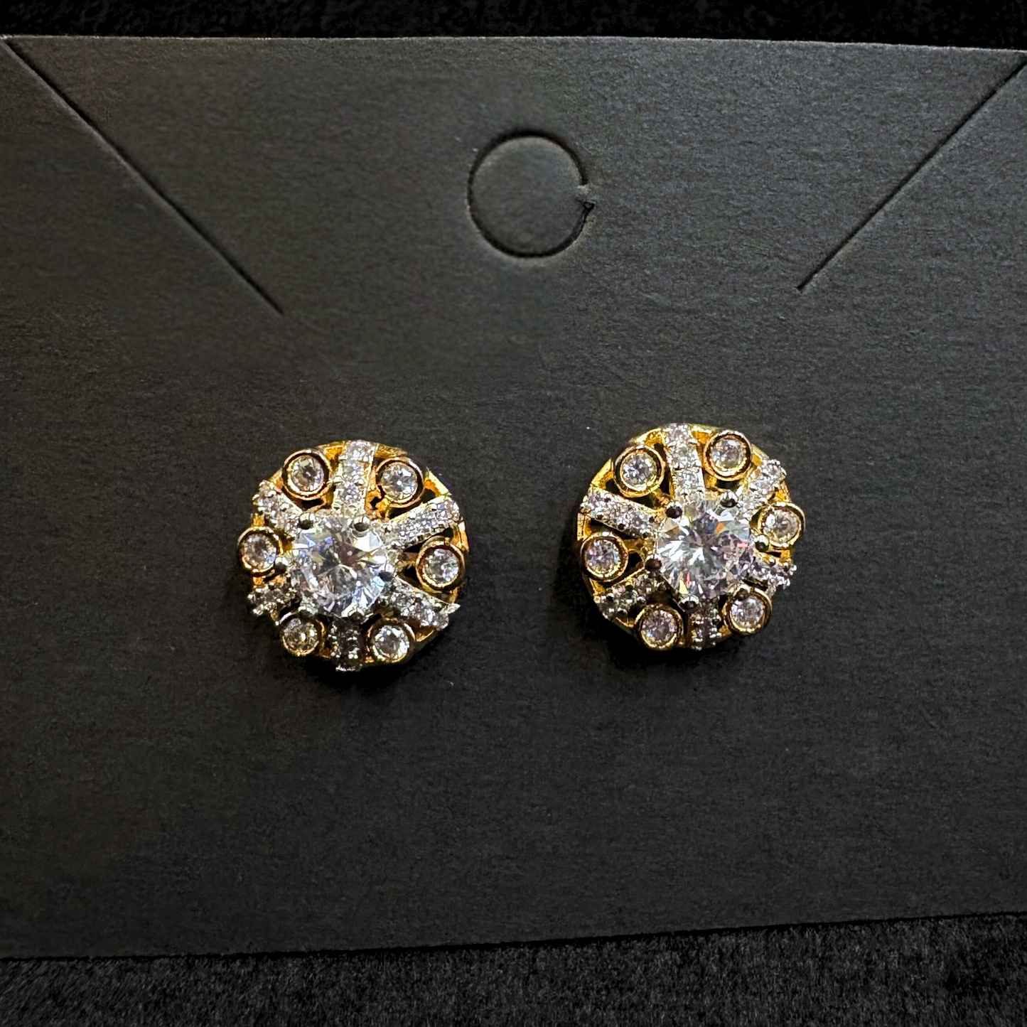 Gold Star CZ Studs