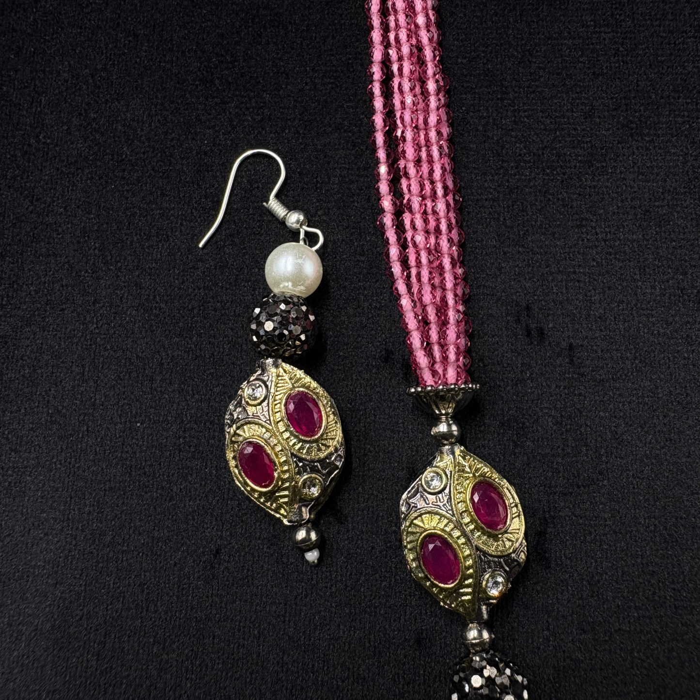 Gulzaar Noor - The Ruby Grace Mala Set