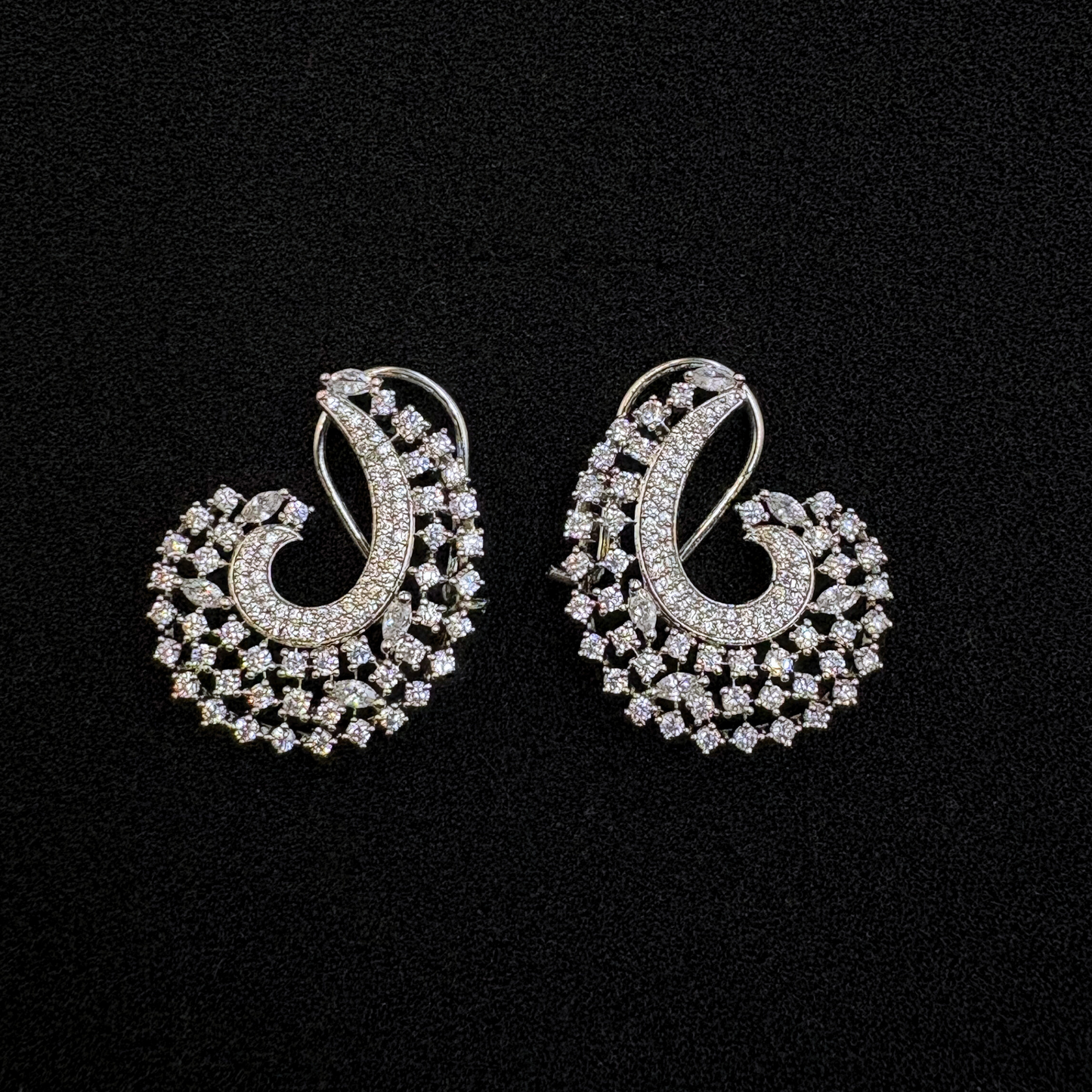 Celestial Swirl Statement Earrings