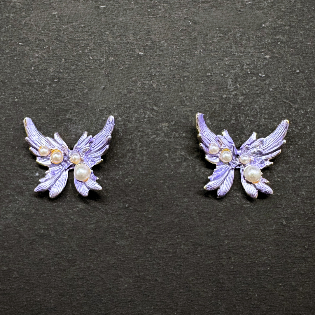 The Butterfly Pearl Studs