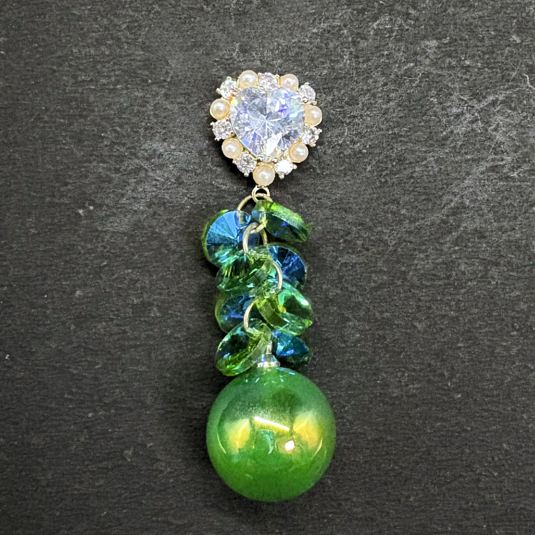 The Aurora Heart Drop Earrings