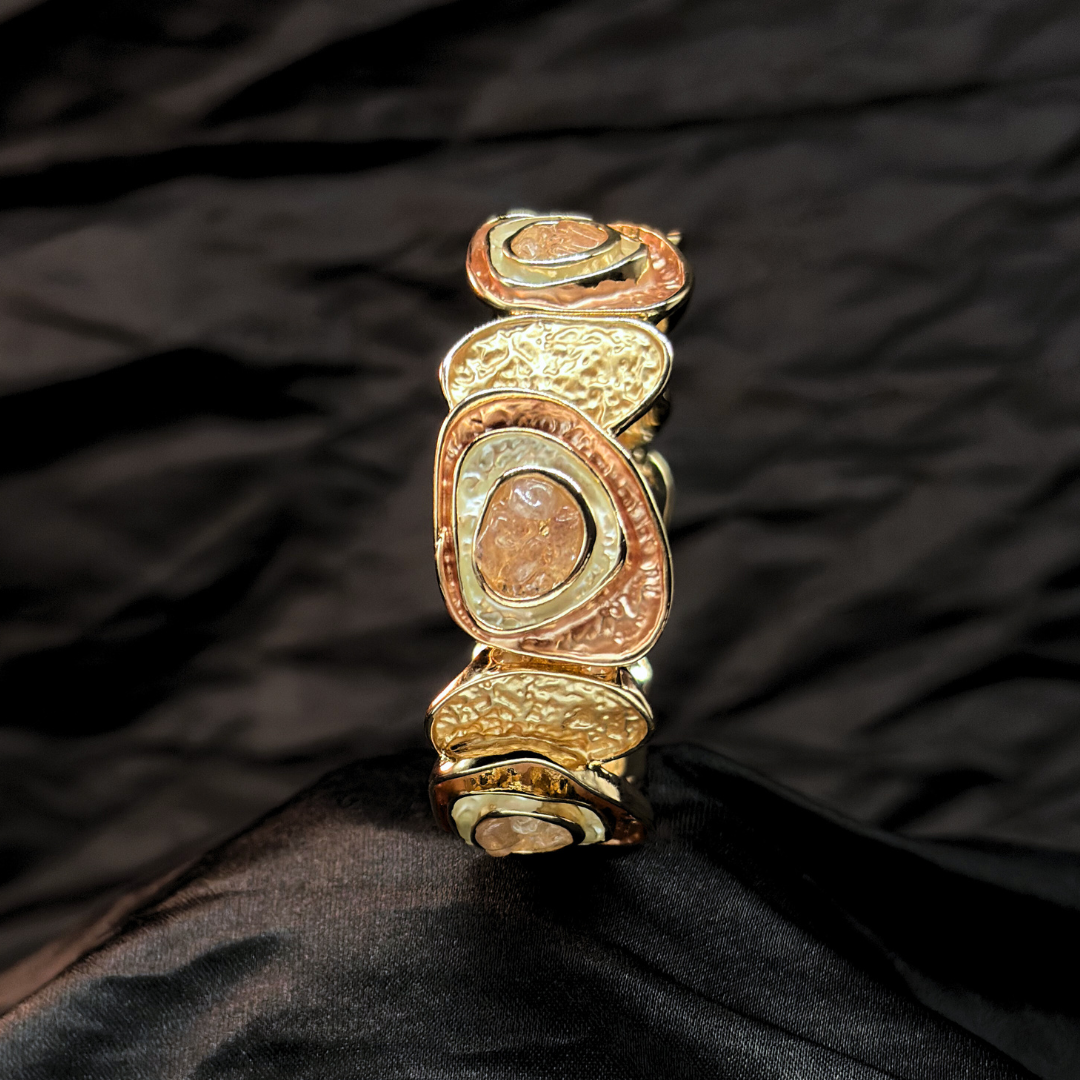 Enamel Circles Elastic Adjustable Bracelet