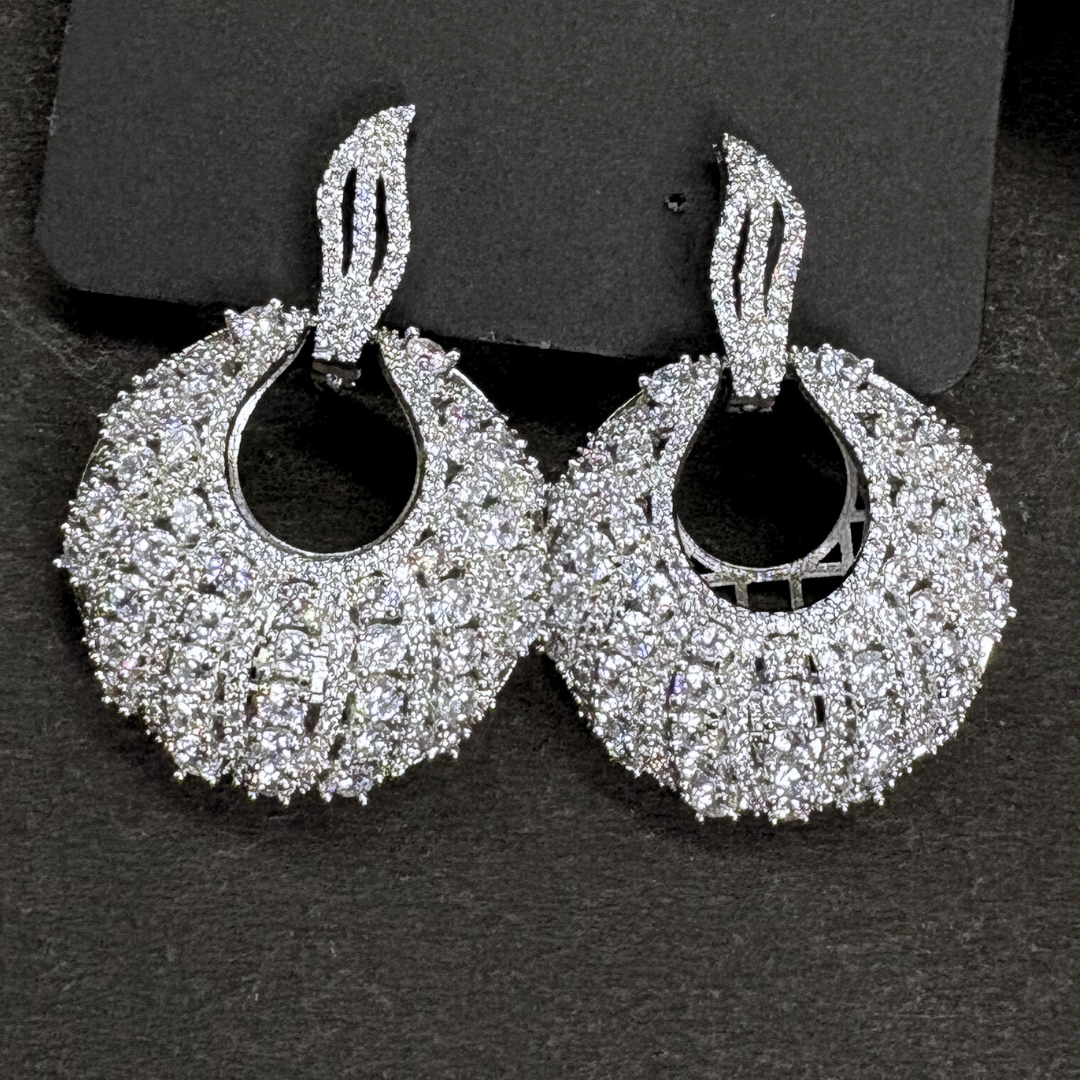 The Celeste Dome Drops Earrings
