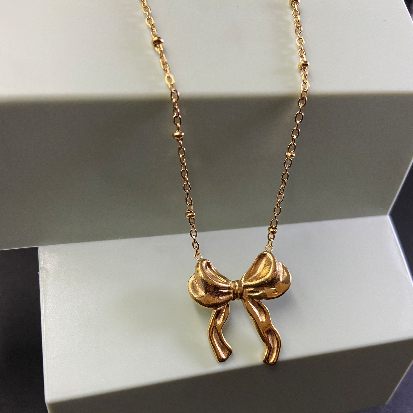 Chain with Gold Bow