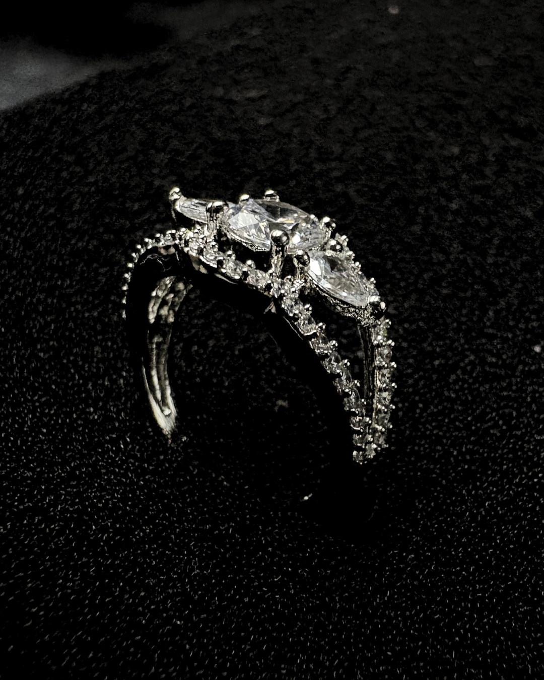 Solitaire with Marquise Ring (adjustable)