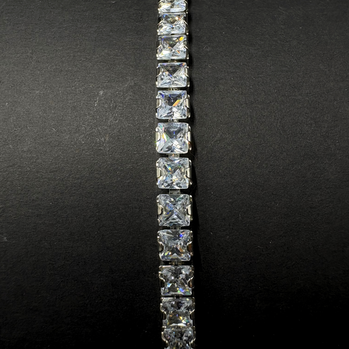 Square AD Tennis Bracelet