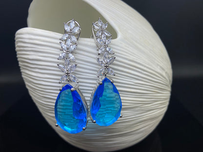 Blue Drop Danglers