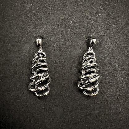 The Spiral Cage Drop Earrings