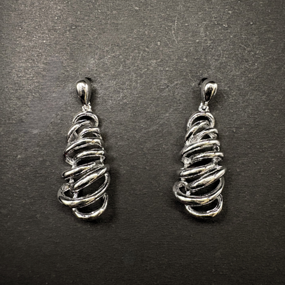 The Spiral Cage Drop Earrings