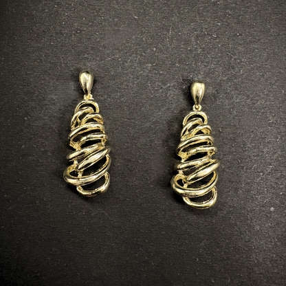The Spiral Cage Drop Earrings