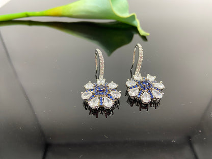 Designer Bali with AD Flower Blue