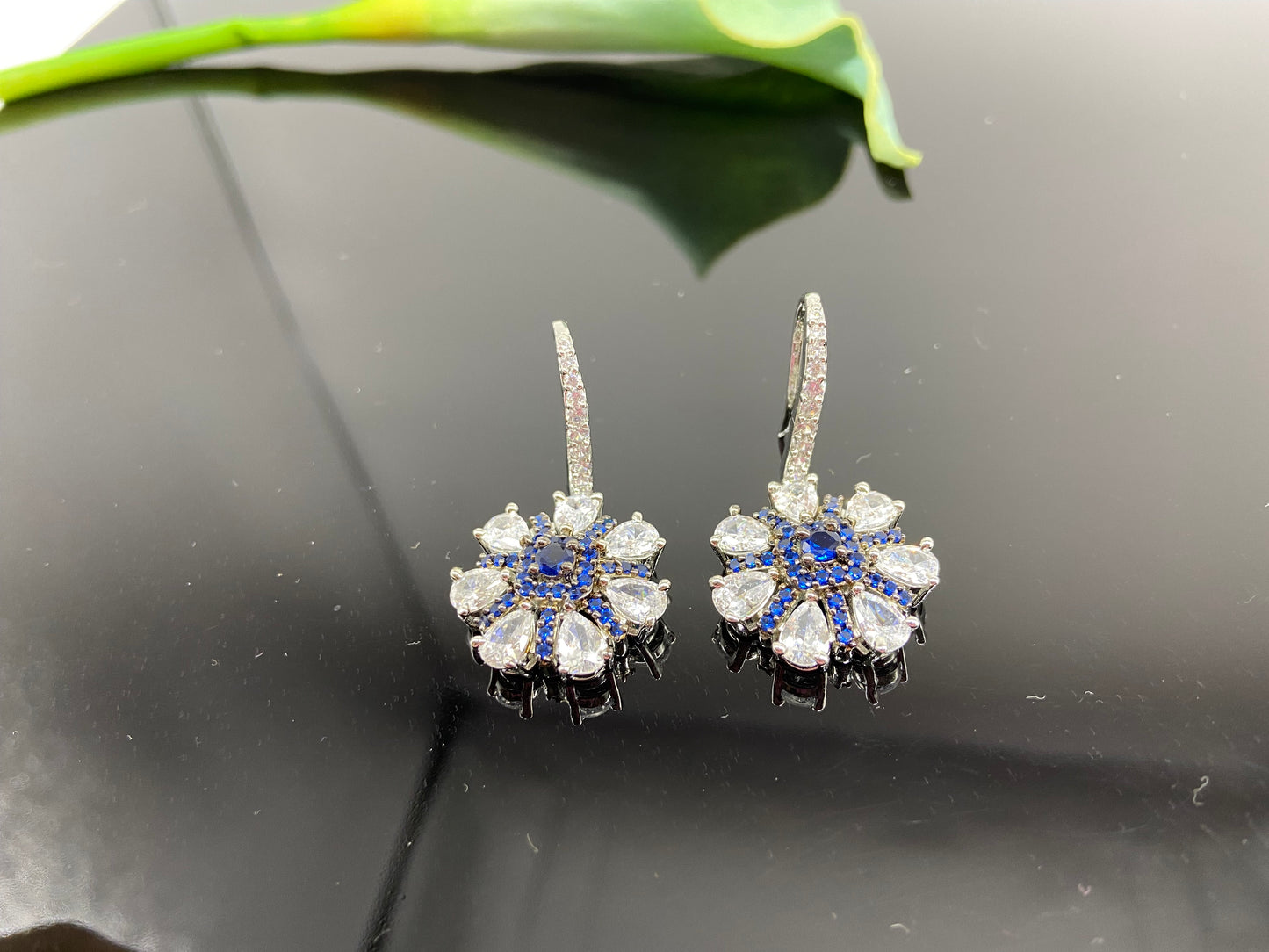 Designer Bali with AD Flower Blue