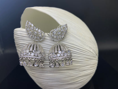 Elite Large Jhumki with Ambi on Top