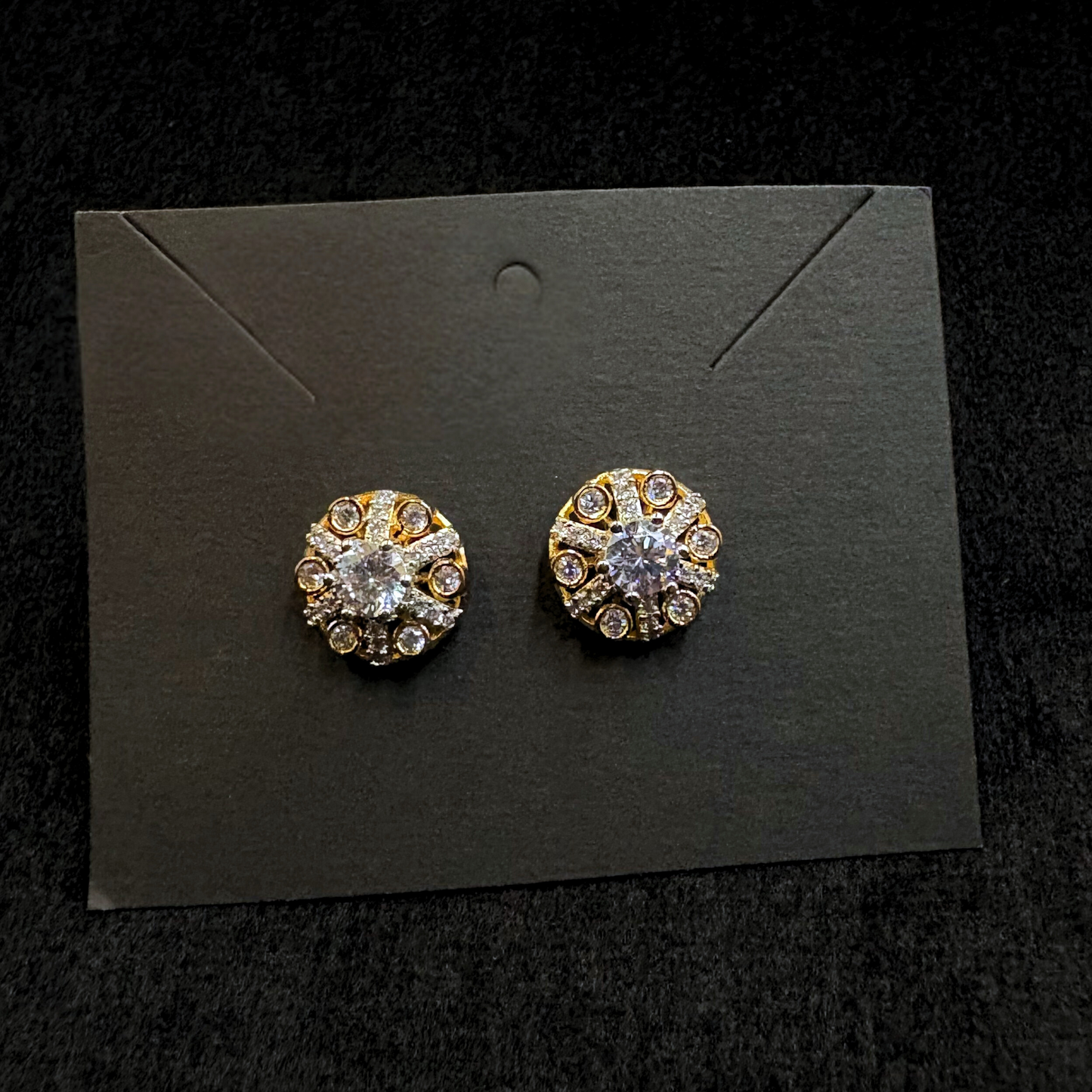 Gold Star CZ Studs