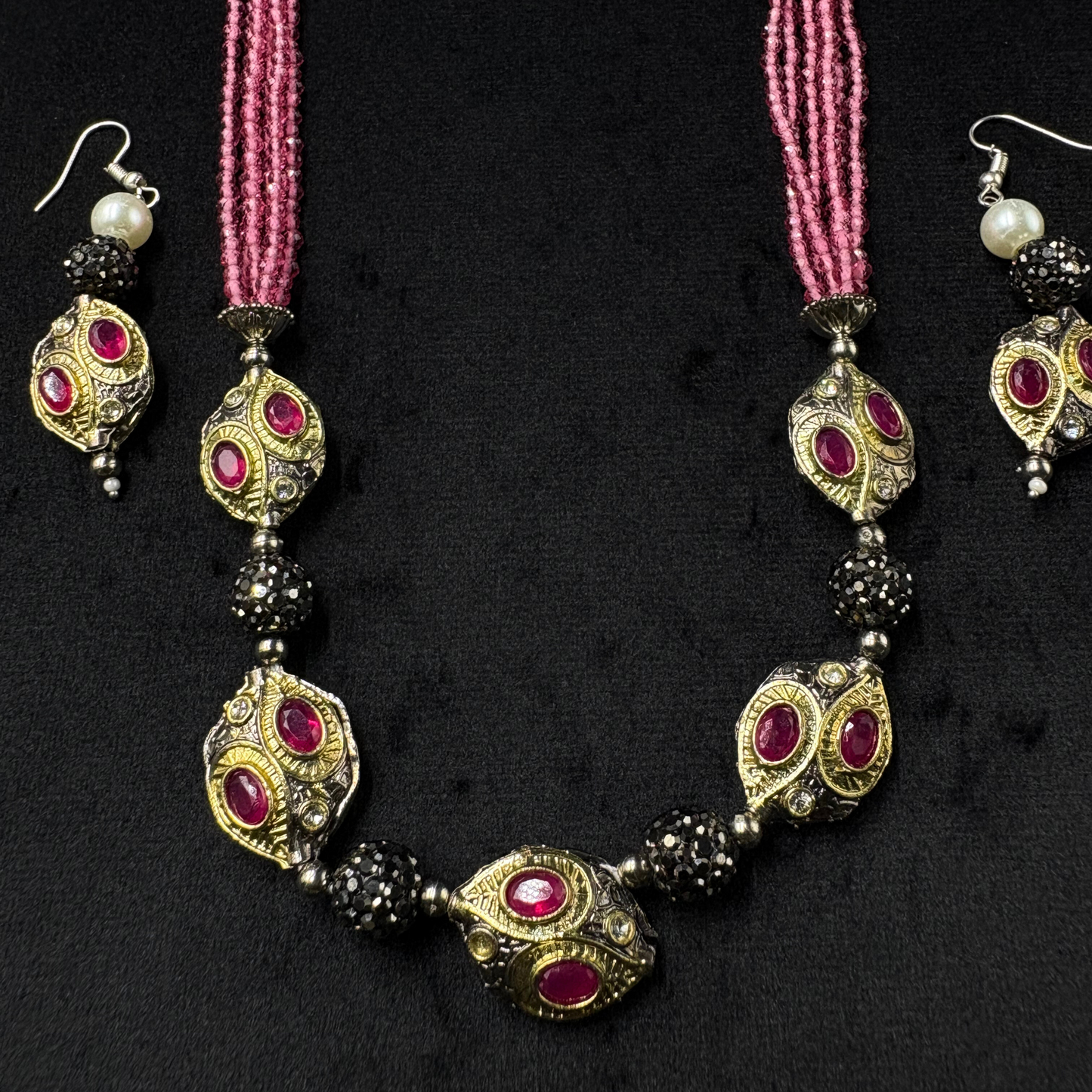 Gulzaar Noor - The Ruby Grace Mala Set
