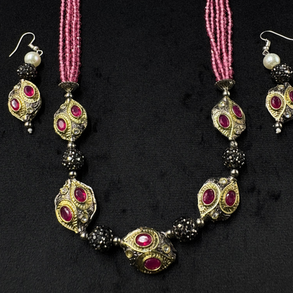 Gulzaar Noor - The Ruby Grace Mala Set