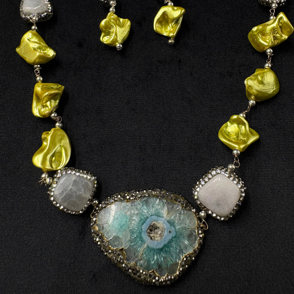 Noor-e-Nazaakat - The Yellow Blue Mala Set