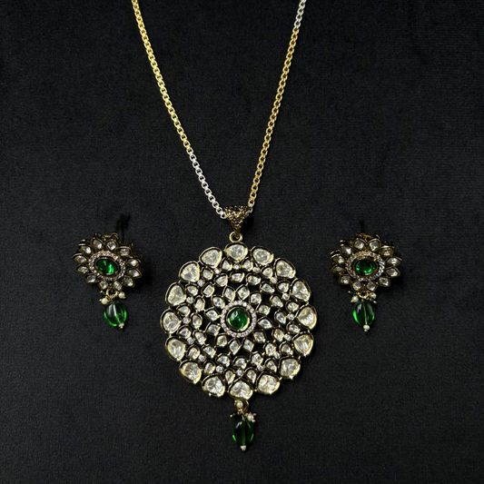 Polki Radiance - Royal Kundan Floral Set