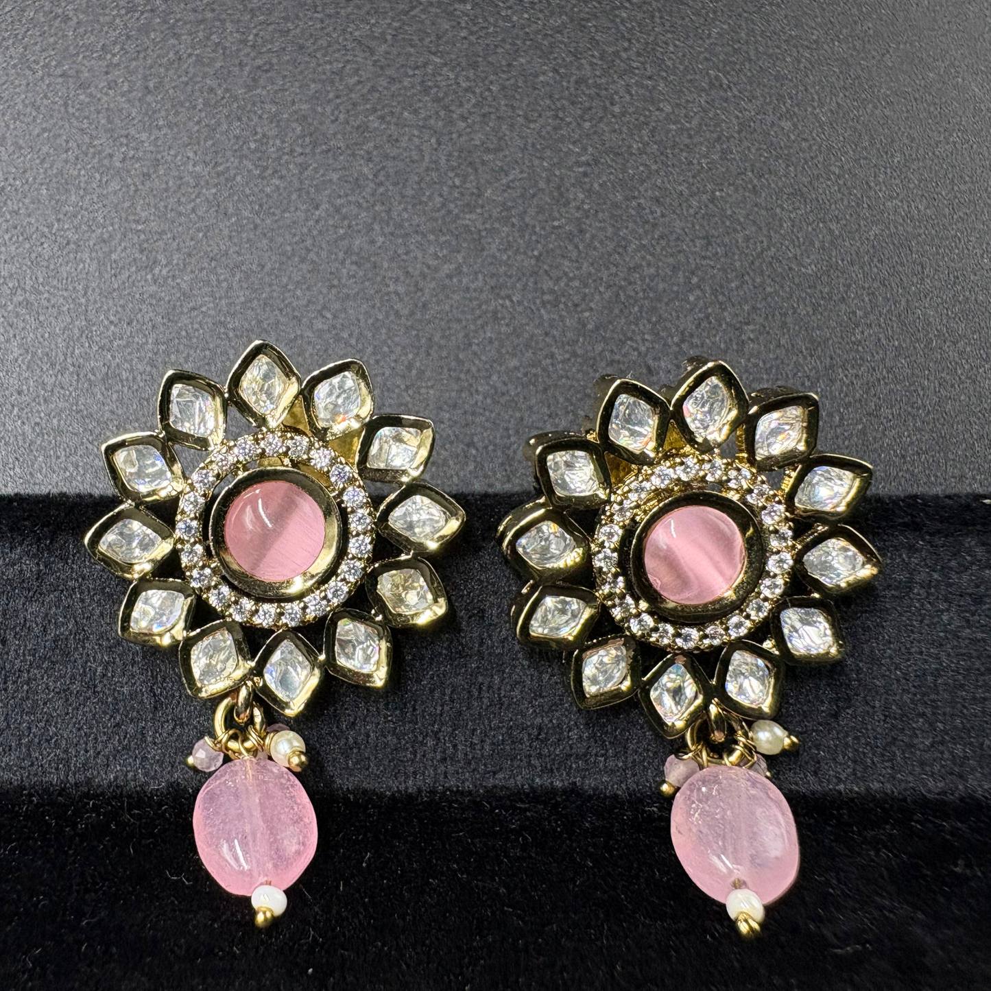 Polki Radiance - Royal Kundan Floral Set