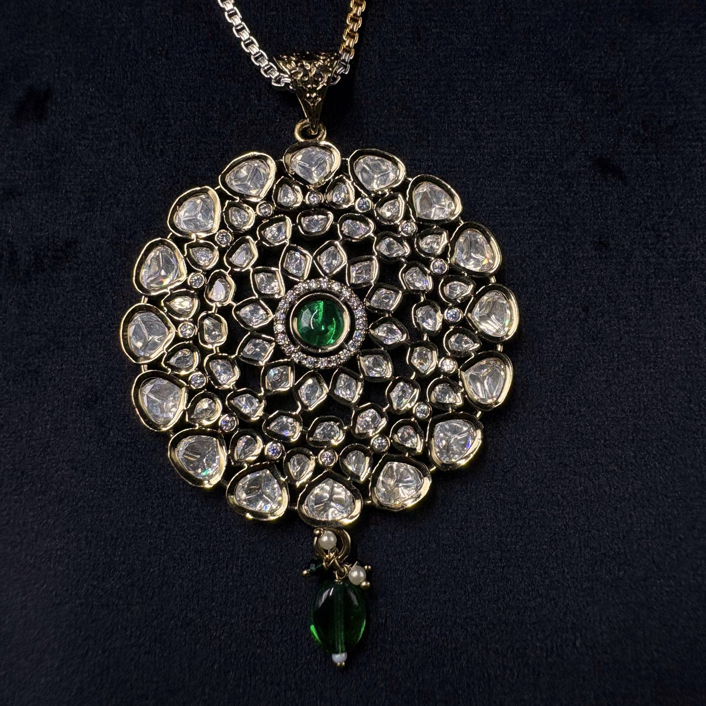 Polki Radiance - Royal Kundan Floral Set