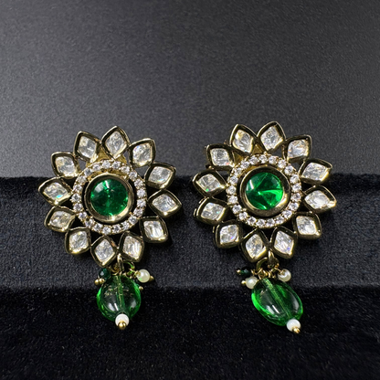 Polki Radiance - Royal Kundan Floral Set