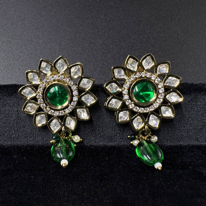 Polki Radiance - Royal Kundan Floral Set