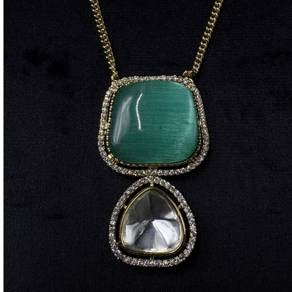 Emerald Noir - Modern Polki Elegance Set