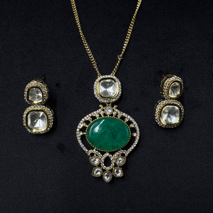 Polki Royale - The Regal Doublet Glow Set Green