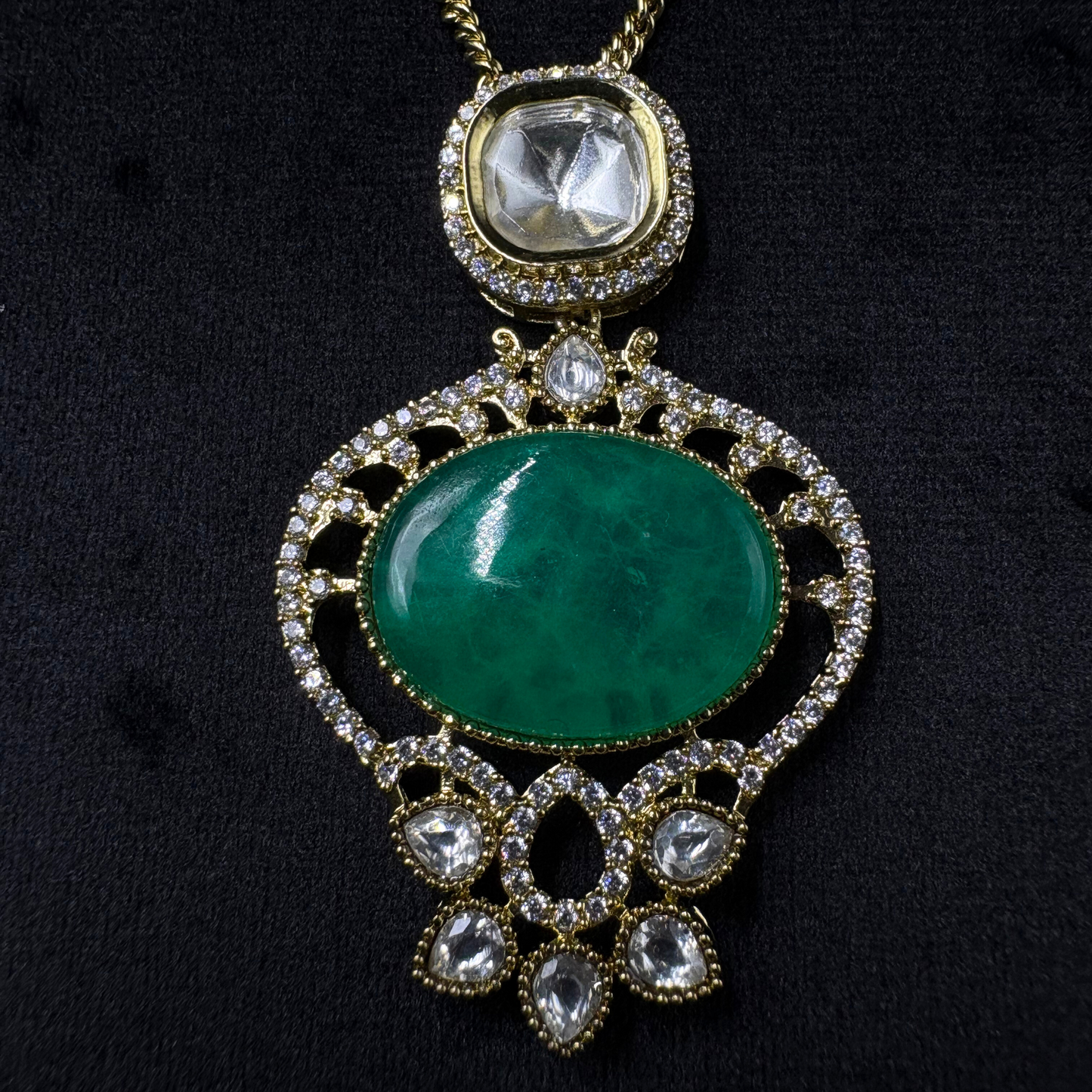 Polki Royale - The Regal Doublet Glow Set Green