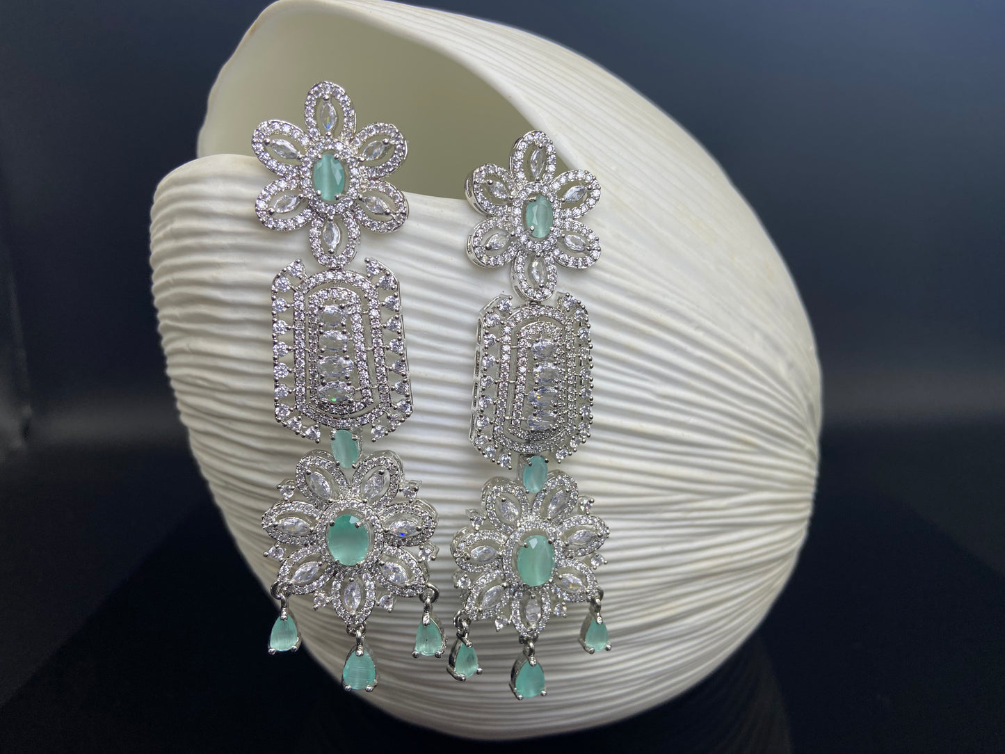 Heavy Sea Foam Danglers