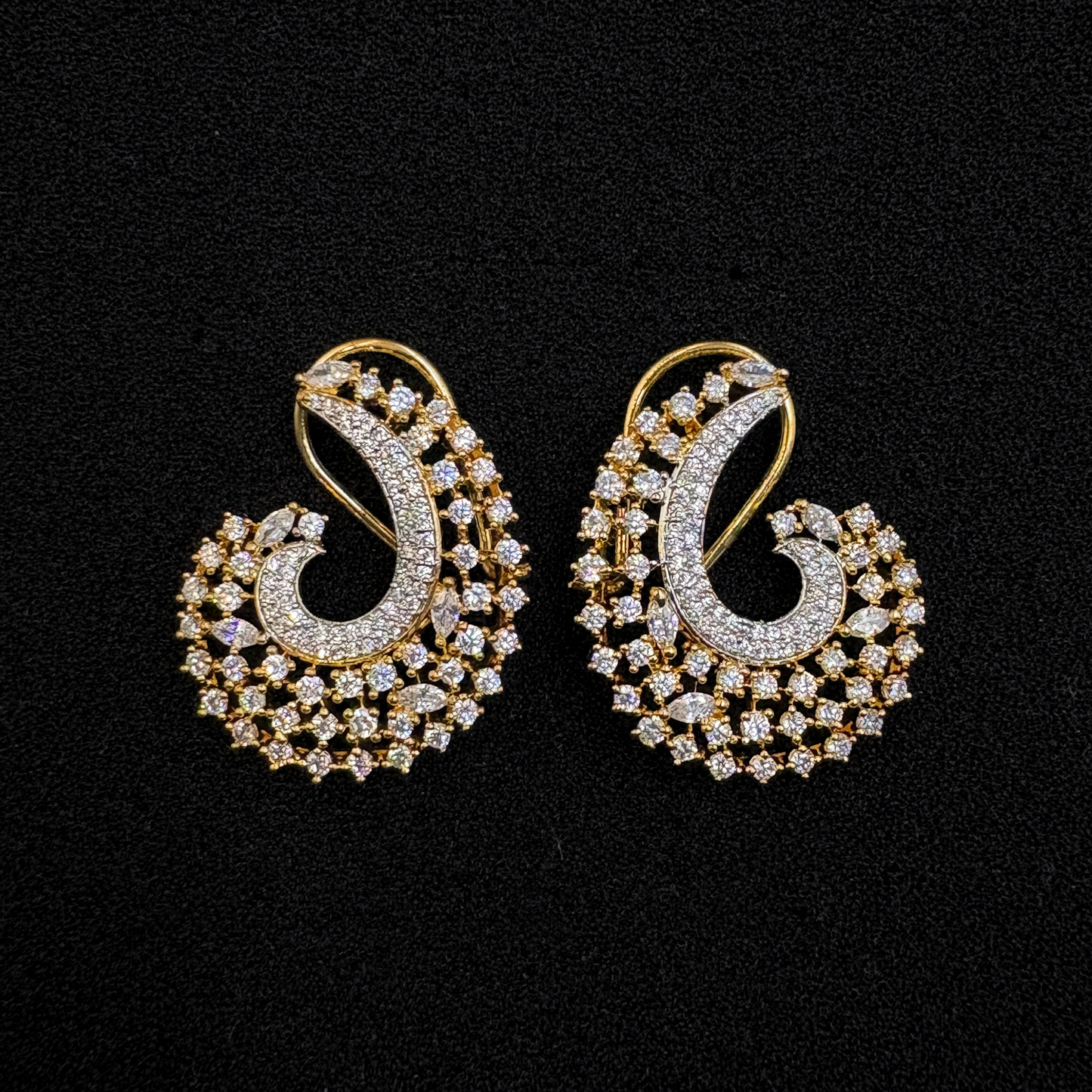 Celestial Swirl Statement Earrings