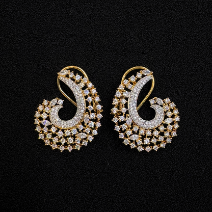 Celestial Swirl Statement Earrings