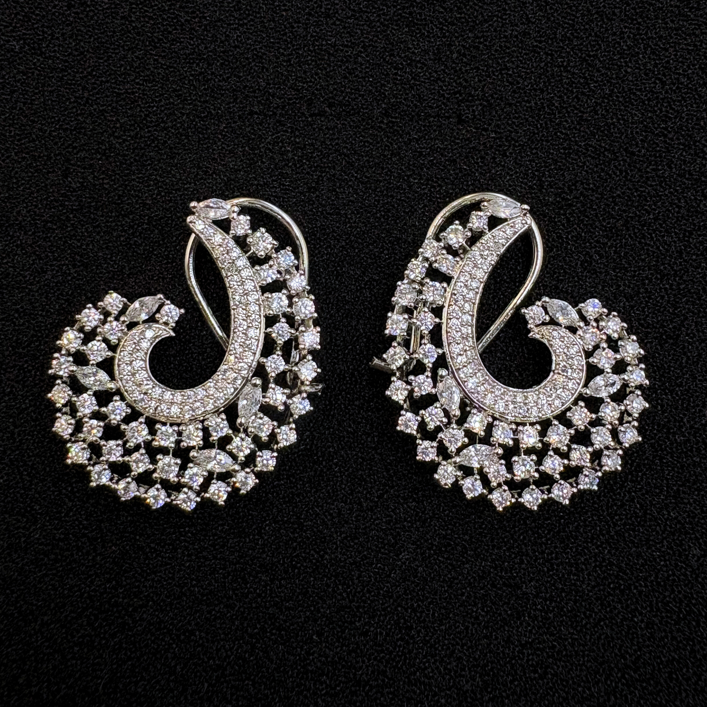 Celestial Swirl Statement Earrings