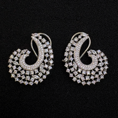 Celestial Swirl Statement Earrings