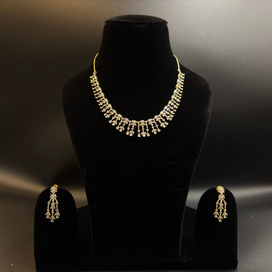 Jhalar Diamond Necklace Set