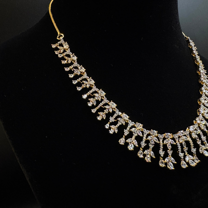 Jhalar Diamond Necklace Set