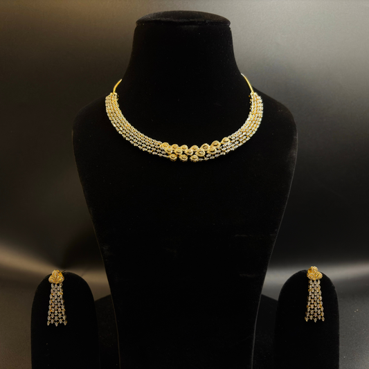 Naazuk Diamond Mesh Necklace Set