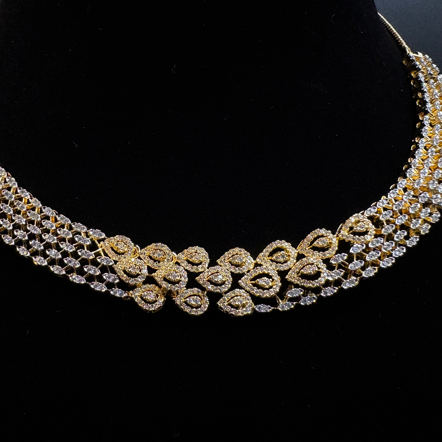 Naazuk Diamond Mesh Necklace Set