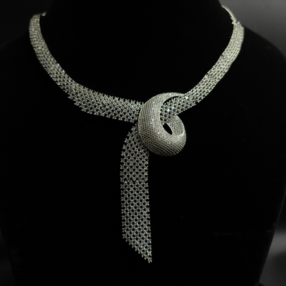Diamond Cascade Designer Necklace Set