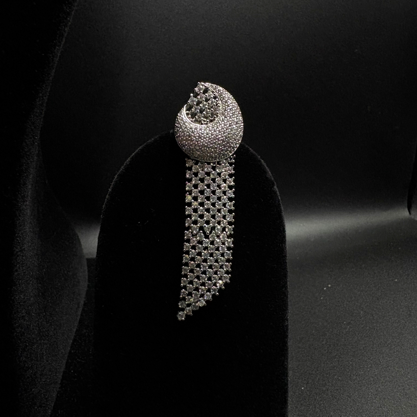 Diamond Cascade Designer Necklace Set