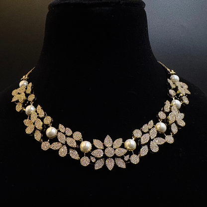 Pushpa Pearl Necklace Set