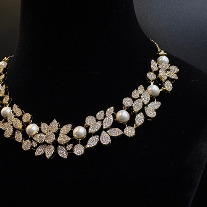 Pushpa Pearl Necklace Set