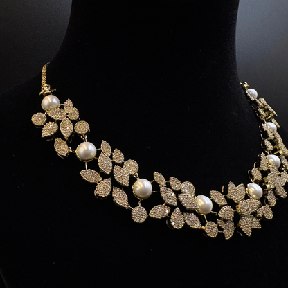 Pushpa Pearl Necklace Set