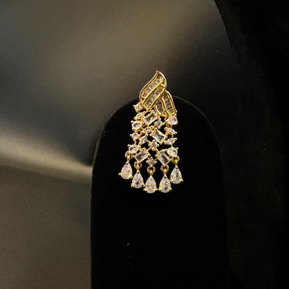 Shahana Baguette Stone Necklace Set