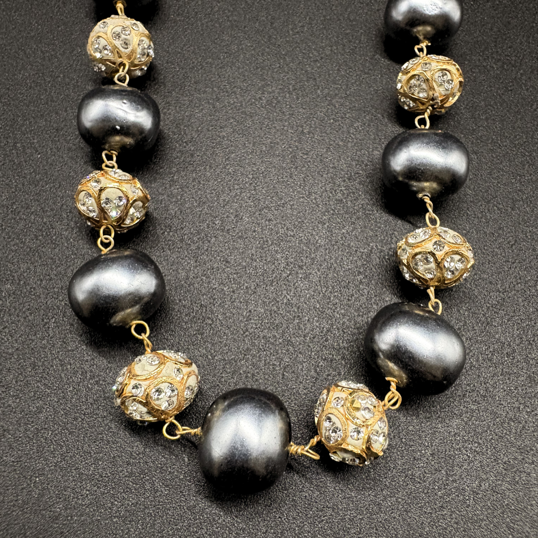 The Midnight Pearl Luxe Mala Set