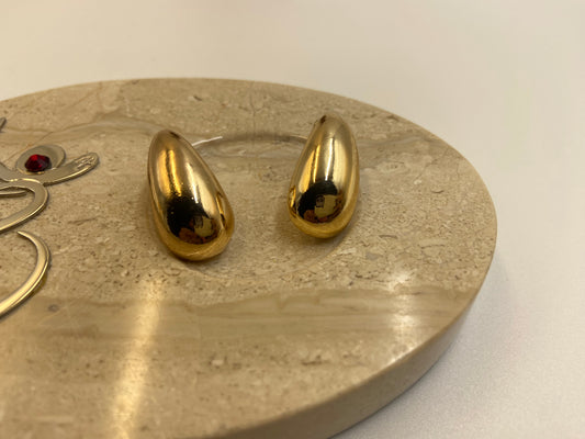 Korean Gold Drop Studs