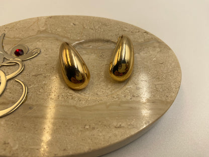 Korean Gold Drop Studs