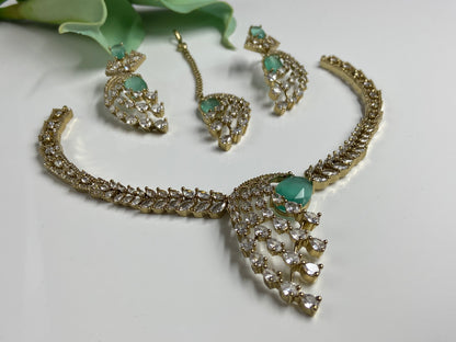 Large Marquise stones studded in gold