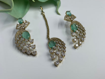 Large Marquise stones studded in gold