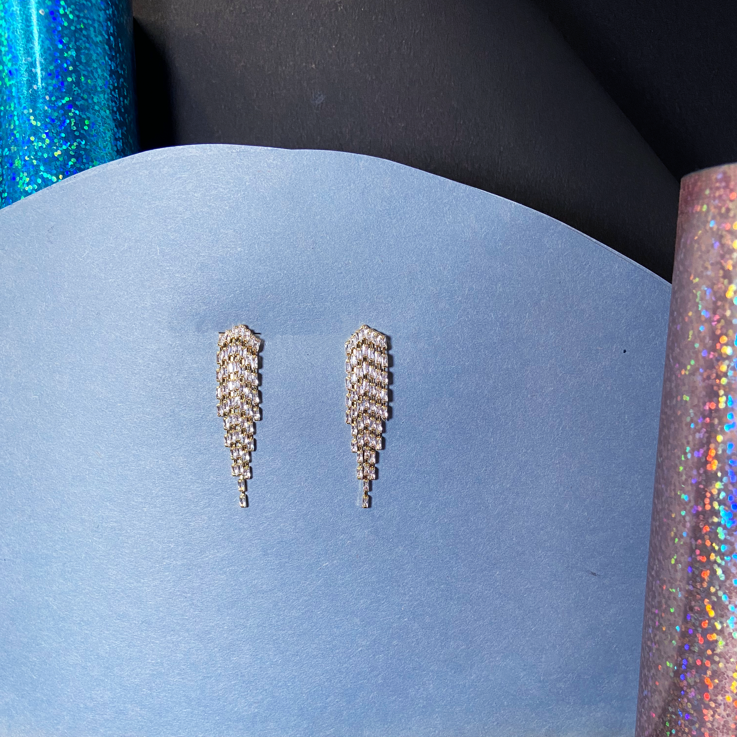 Multiple Baguette Lines Danglers